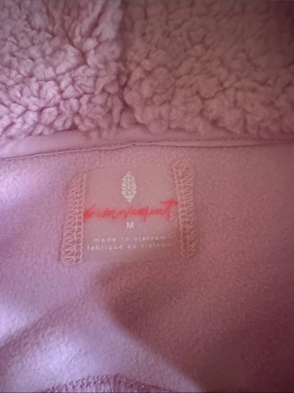 Free people movement Cozy Pink Hooded Fleece Pullover Sweater